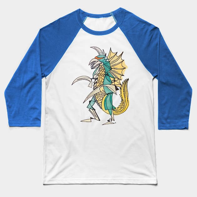 Gigan by Pollux Baseball T-Shirt by WorldofPollux